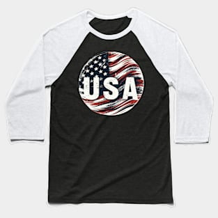 Usa flag Baseball T-Shirt